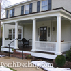 Colonial home with an Ipe Porch